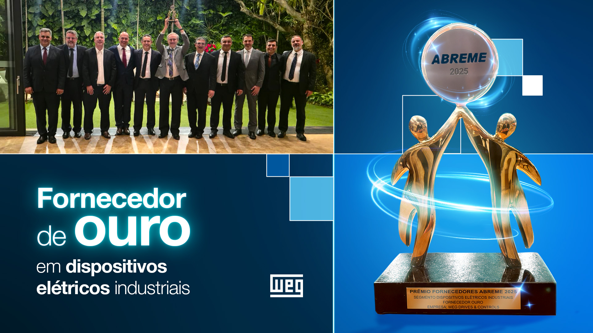 WEG recebe título de Fornecedora Ouro no Prêmio ABREME 2025