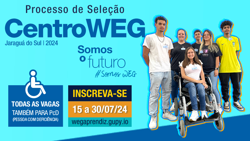 CentroWEG abre novas vagas para os cursos de aprendizagem industrial 