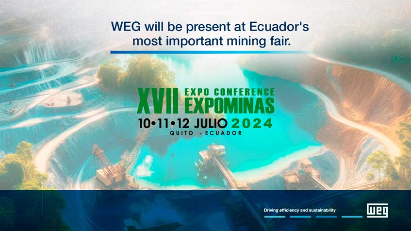 WEG will be present at Expominas 2024 in Ecuador