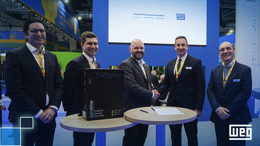 WEG and SpinDrive Partner to Deliver Next-Generation Oil-Free Motor Systems with Active Magnetic Bearings
