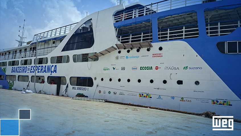 WEG Supports the Cultural Boat Banzeiro da Esperança on Its Journey to COP30 as a Symbol of Transformation in the Amazon