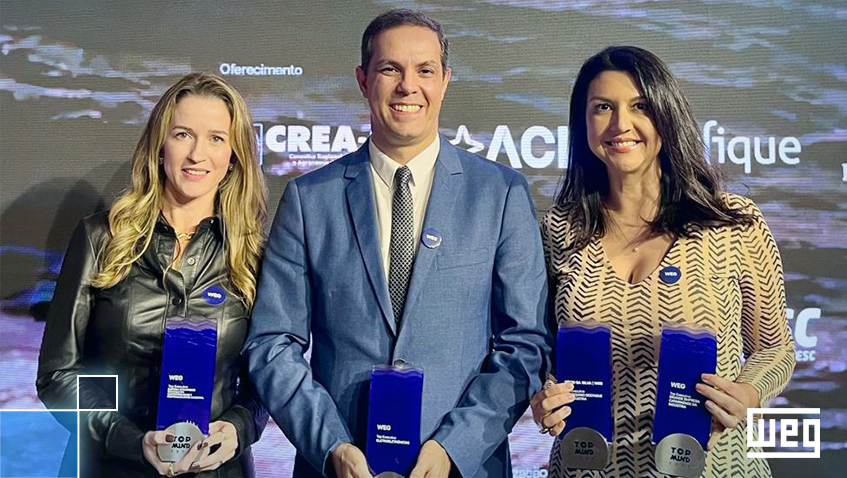 WEG é novamente destaque no Top of Mind, com reconhecimentos em três categorias e homenagem a Décio da Silva