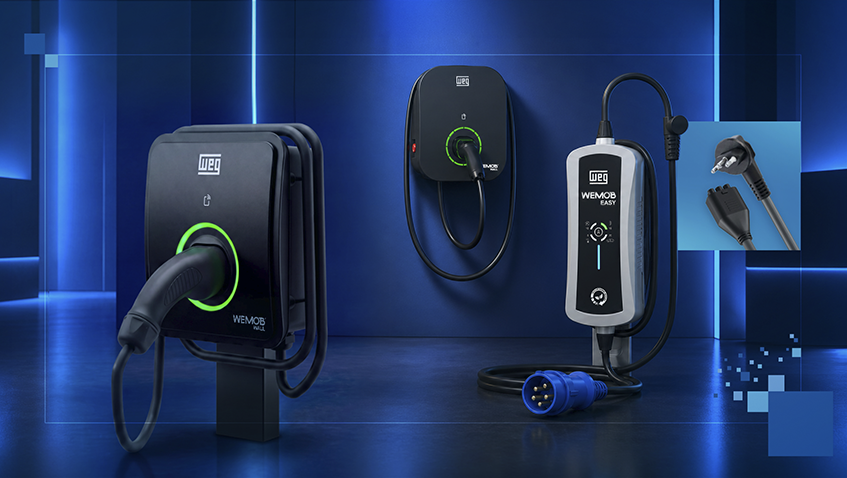 WEG amplia portfólio de recarga para veículos elétricos com lançamentos apresentados na Intersolar South America 2026