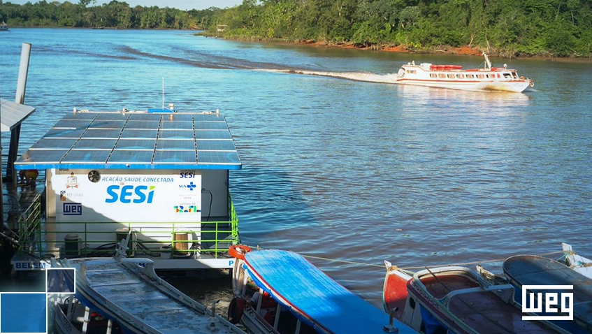 Embarcação Saúde Conectada SESI inicia atendimentos no Pará com tecnologia e sistemas energéticos da WEG