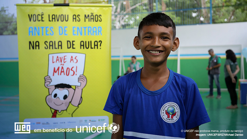 UNICEF e WEG firmam parceria para fortalecer programa de Água, Saneamento e Higiene para crianças e adolescentes de Manaus