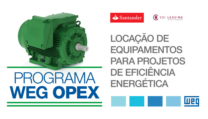 WEG Opex: economia sem investimento e com 100% de aproveitamento