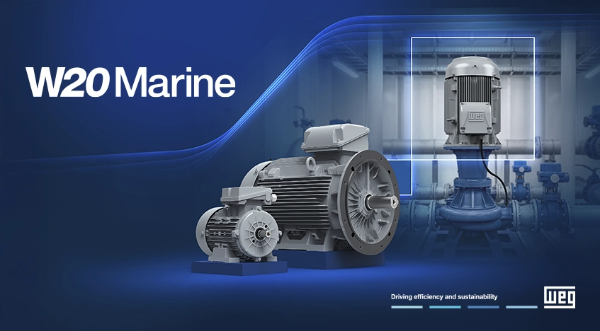 WEG amplia presença no setor naval com motor W20 Marine