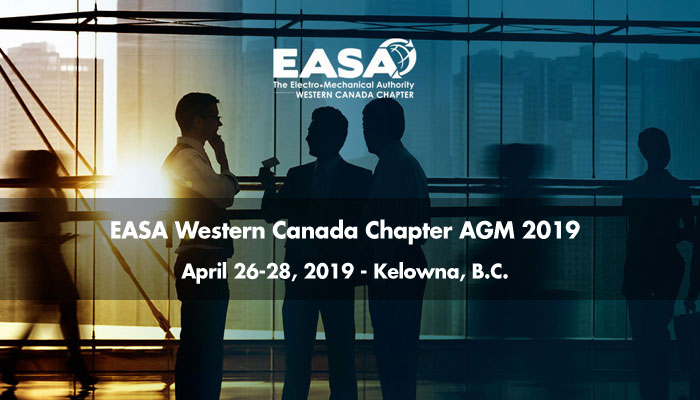 WEG/VJP proud sponsor of EASA Western Canada Chapter AGM 2019