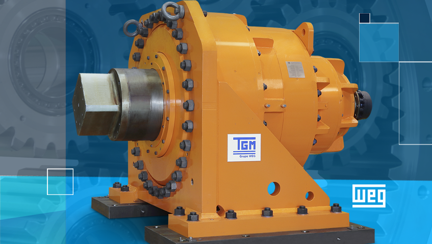 WEG planetary gearboxes operate with an air-oil cooled system that eliminates the use of water