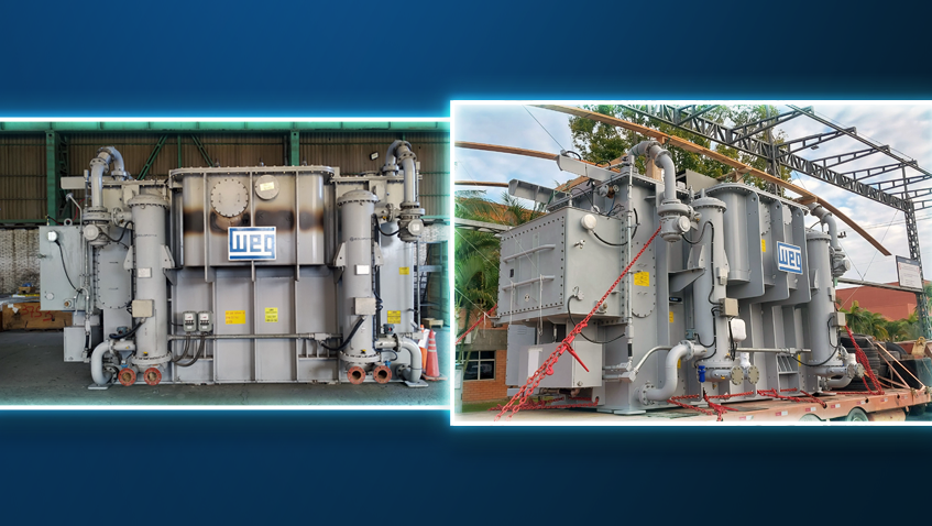 WEG realiza reforma de transformador para siderúrgica na Argentina