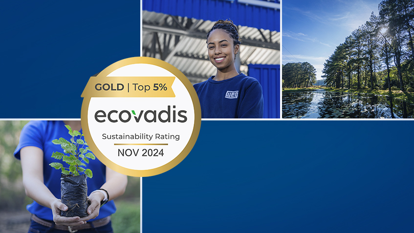 WEG alcança certificação Gold na EcoVadis pelo segundo ano consecutivo