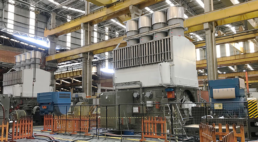 Equipos para la plataforma Buzios siendo probados en las instalaciones de WEG