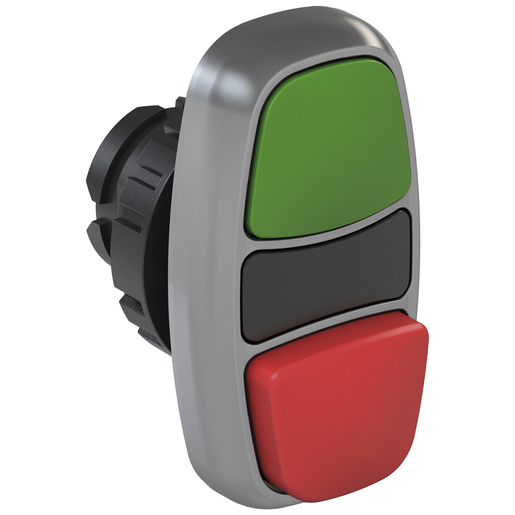 BOTON PULSADOR CSW2-BDSC21-WH Doble saliente (IP66) pulsador Verde/Rojo