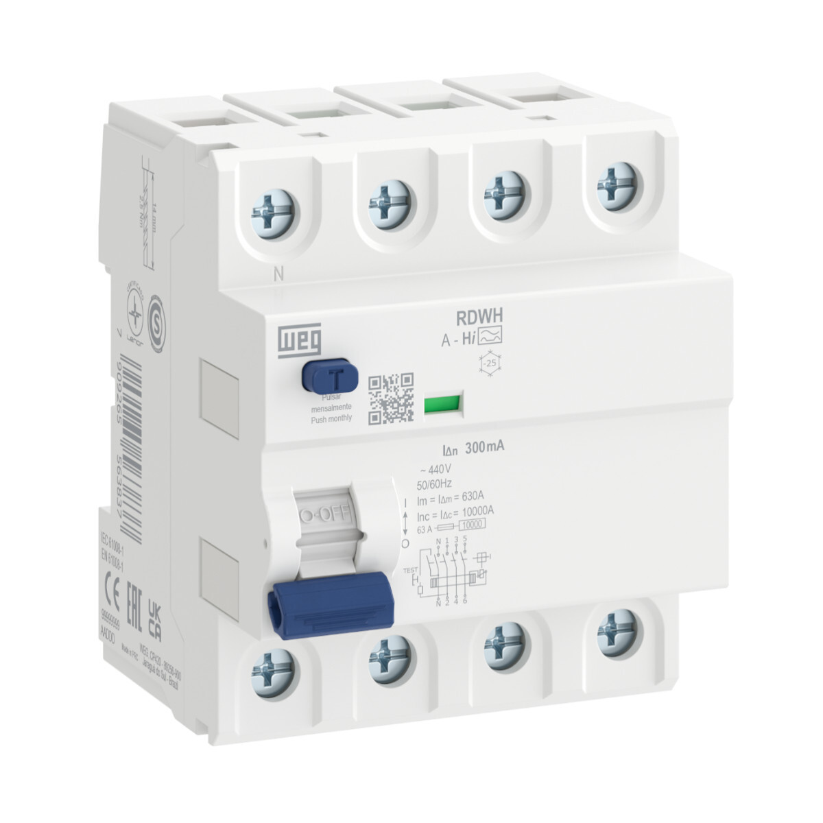 INTERRUPTOR DR RDWH-A-Hi-300-63-4-D36 | Interruptores Diferenciais