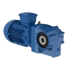 Helical worm geared motors