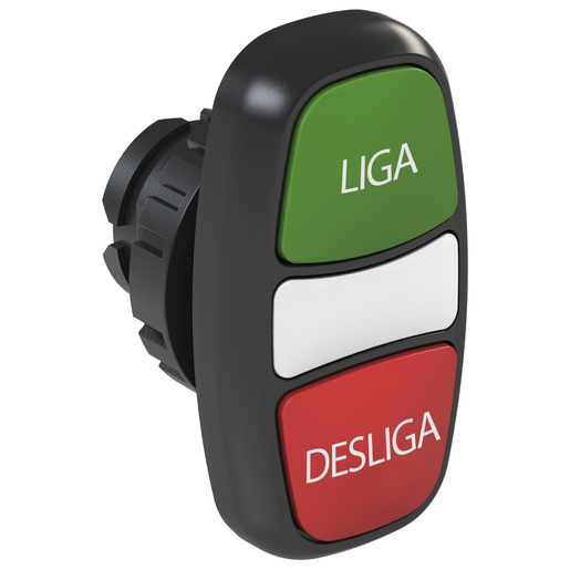 PUSHBUTTON CSW-BDFI21LD -WH Illuminated double flush (IP66) Pulsator Green/Red