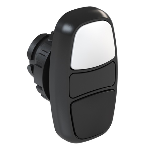 PUSHBUTTON CSW2-BDF05-WH Double flush (IP66) Pulsator White/Black