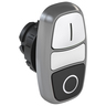 BOTON PULSADOR CSW2-BDFIC05IO-WH Doble rasante ilumidado (IP66) pulsador Blanco/Negro