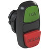 BOTAO CSW2-BDS21LD-WH Duplo saliente (IP66) Pulsador Verde/Vermelho