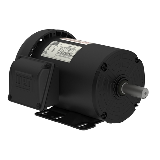 ROLLED STEEL NEMA Premium Efficiency 1.5 HP 4P 143/5T 3Ph 200/400 V 60 Hz IC411 - TEFC - Foot-mounted
