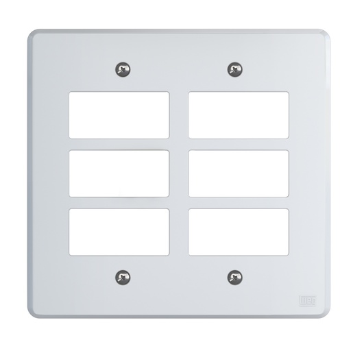 PLACA 4X4" 6 POS EQUIL BR