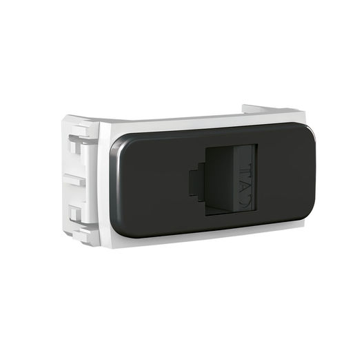 SOCKET RJ45 CAT 6 COMP BK