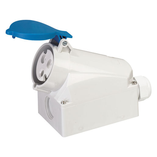 TOMADA IND SOBREPOR TSW-32P3H9E53 32A 3 Polos 9h 380-440 Vca/cc