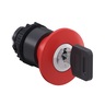 BOTON PULSADOR CSW-BCW1-WH Hongo llave 455 Estandar Rojo