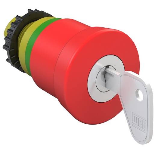 PUSHBUTTON CSW-BESYS-WH Emergency wth key Turn to release Red