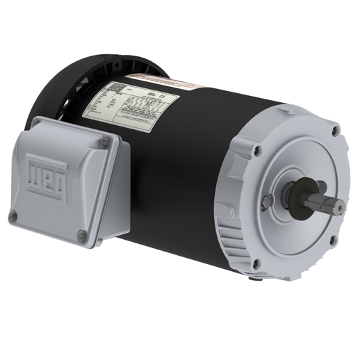 ROLLED STEEL Standard Efficiency 2 HP 2P 56C 3Ph 230/460//190-220/380-415 V 60 Hz IC411 - TEFC - Footless