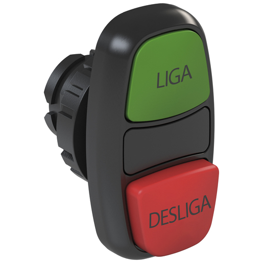 BOTAO CSW2-BDS21LD-WH Duplo saliente (IP66) Pulsador Verde/Vermelho