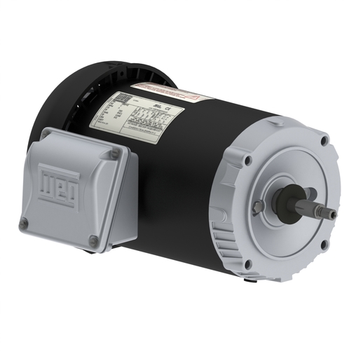 ROLLED STEEL Standard Efficiency 0.5 HP 2P 56J 3Ph 208-230/460//190-220/380-415 V 60 Hz IC411 - TEFC - Footless