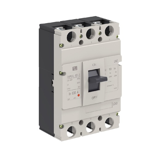CIRCUIT BREAKER DWP630L-450-3 450A 3 poles 35kA @ 400Va.c.(IEC 60947-2) Fixed thermal and magnetic