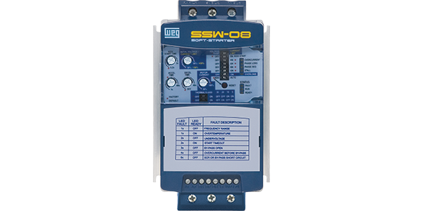 SOFT-STARTER SSW070412T5SH1Z, Soft-Starter SSW07, Uso geral, Soft-Starters, Drives, Automação e Controle Industrial