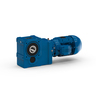 Helical bevel geared motors