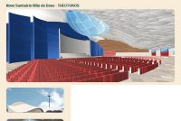 Cerca de mil litros de tintas WEGPOXI HBD 324 serão necessários para pintar as estruturas metálicas no novo Santuário do Padre Marcelo Rossi.